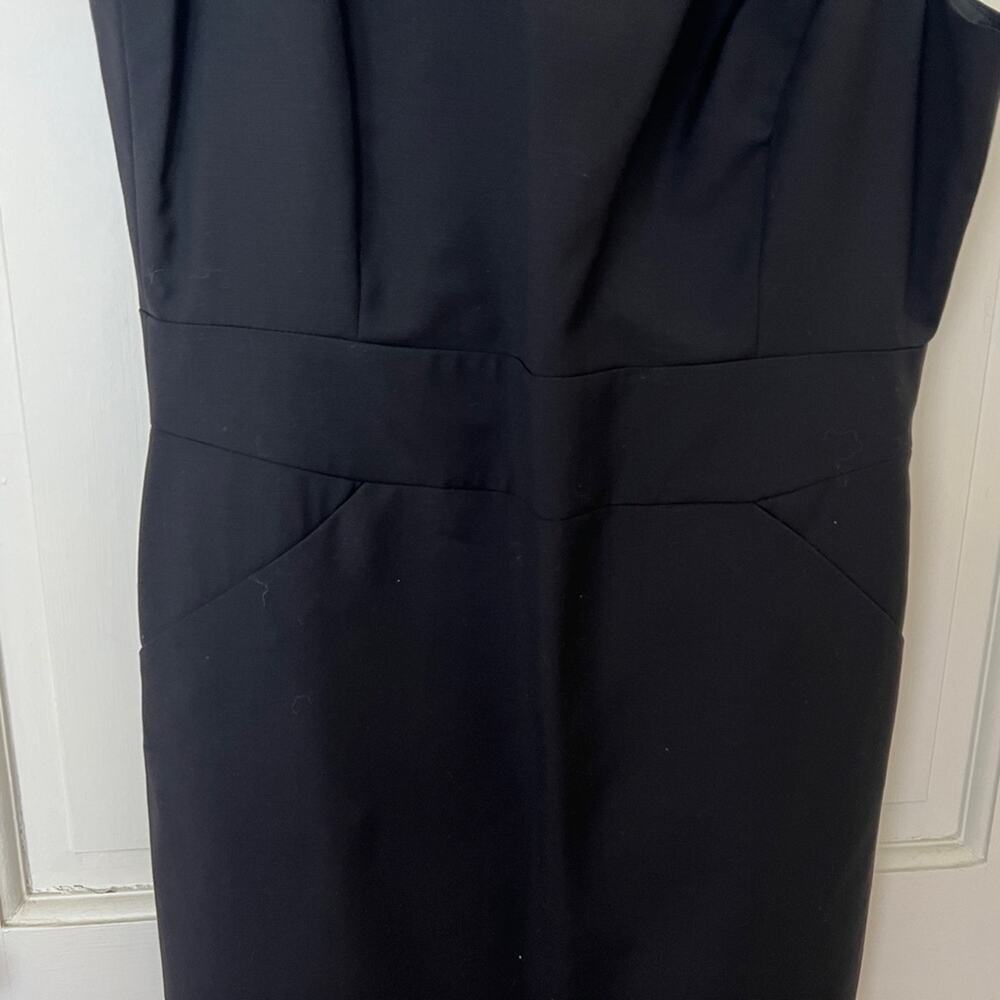 J.Crew Factory black tailored shift dress in lightweight wool - 12 - Picture 2 of 6